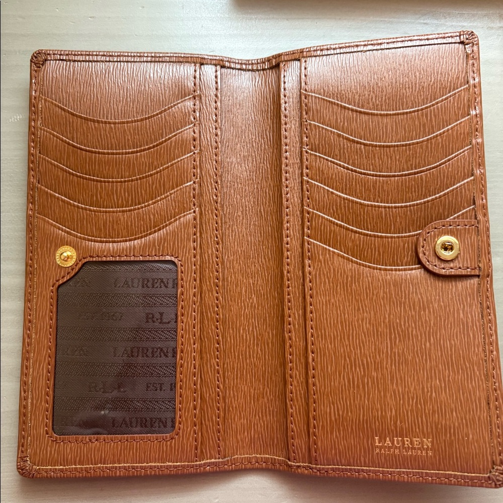 Ralph Lauren cognac wallet